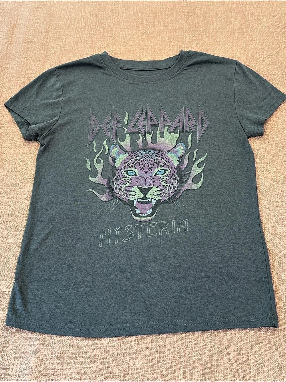 Def Leppard Hysteria Graphic Short Sleeve Tee Size Small